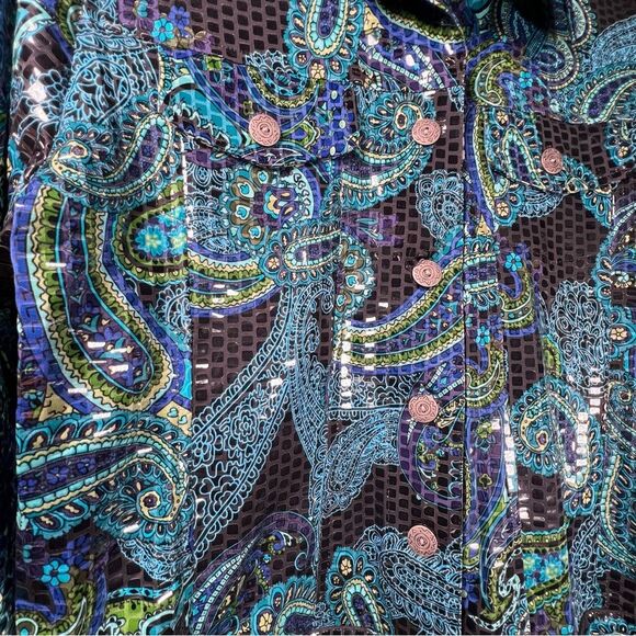 Choices blues & black top▪️ size small - Picture 2 of 5